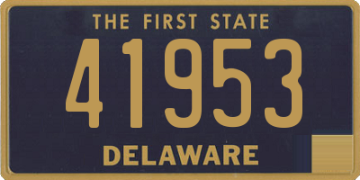 DE license plate 41953