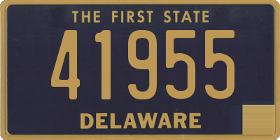 DE license plate 41955