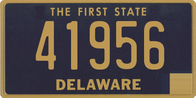 DE license plate 41956