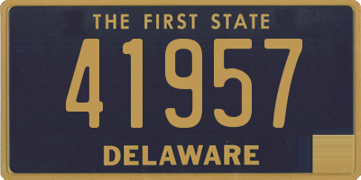 DE license plate 41957
