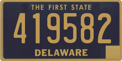 DE license plate 419582