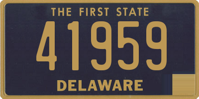 DE license plate 41959