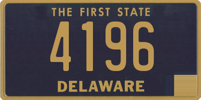 DE license plate 4196