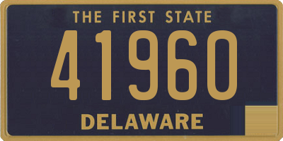 DE license plate 41960