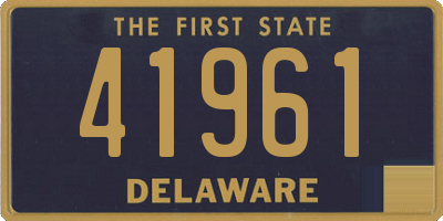 DE license plate 41961