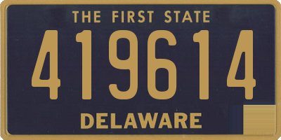 DE license plate 419614