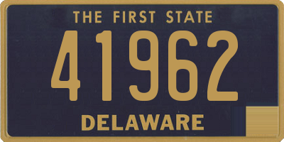 DE license plate 41962