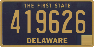 DE license plate 419626