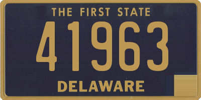 DE license plate 41963