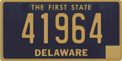 DE license plate 41964