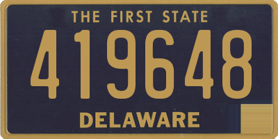 DE license plate 419648