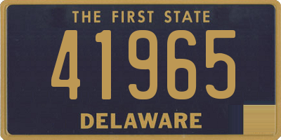 DE license plate 41965