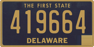 DE license plate 419664