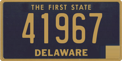 DE license plate 41967