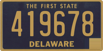 DE license plate 419678