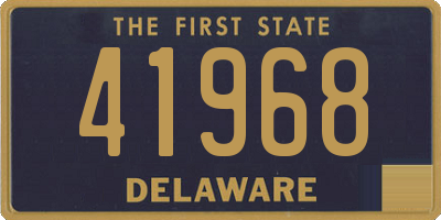 DE license plate 41968