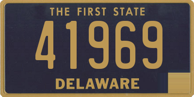 DE license plate 41969