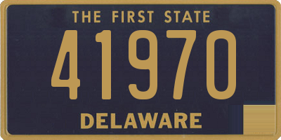 DE license plate 41970