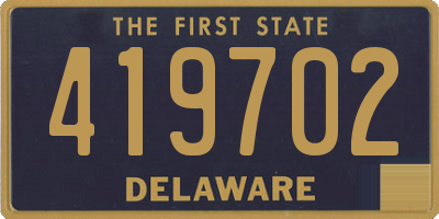 DE license plate 419702