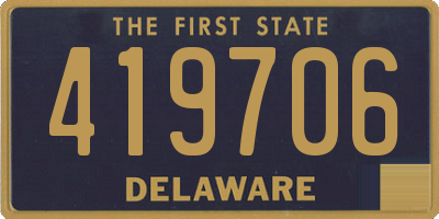 DE license plate 419706