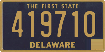 DE license plate 419710