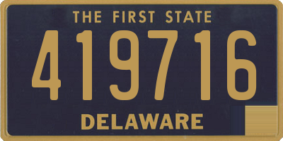 DE license plate 419716
