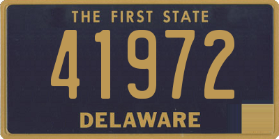 DE license plate 41972