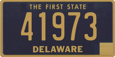 DE license plate 41973