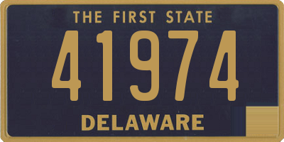 DE license plate 41974