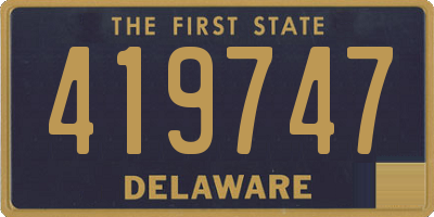 DE license plate 419747