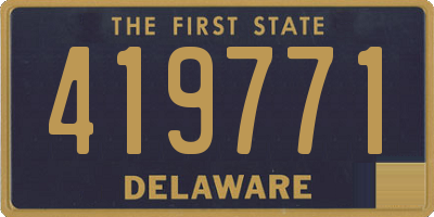 DE license plate 419771