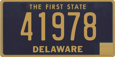 DE license plate 41978