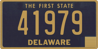 DE license plate 41979