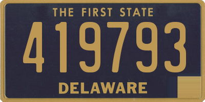 DE license plate 419793