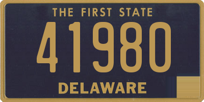 DE license plate 41980