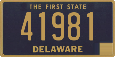 DE license plate 41981