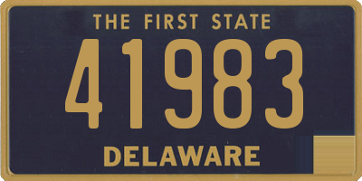 DE license plate 41983