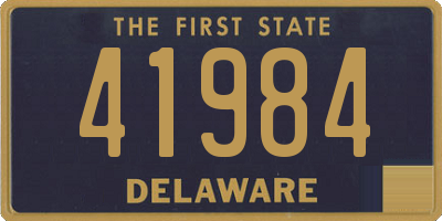 DE license plate 41984