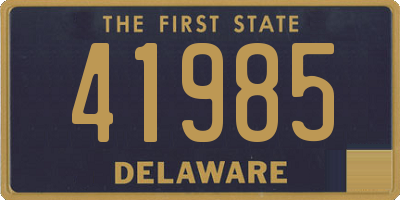 DE license plate 41985