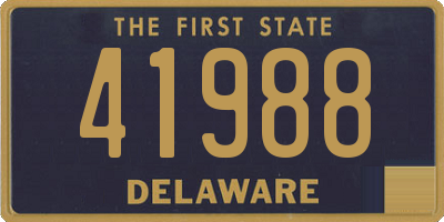DE license plate 41988