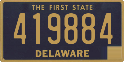 DE license plate 419884