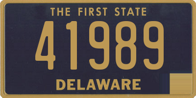 DE license plate 41989