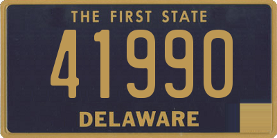 DE license plate 41990