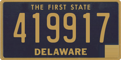 DE license plate 419917