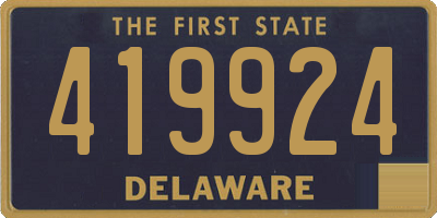 DE license plate 419924