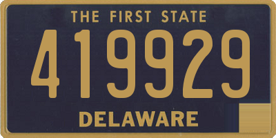 DE license plate 419929
