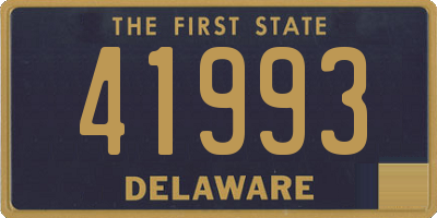 DE license plate 41993