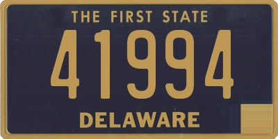 DE license plate 41994