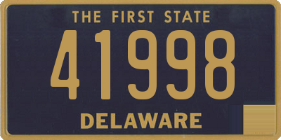 DE license plate 41998