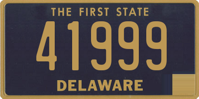 DE license plate 41999